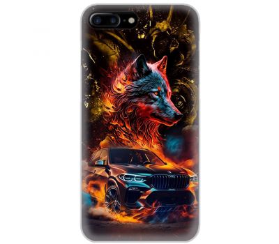 Чохол для iPhone 7 Plus / 8 Plus MixCase машини неон bmw вовк