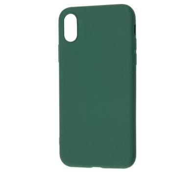 Чохол для iPhone X / Xs Candy зелений / forest green
