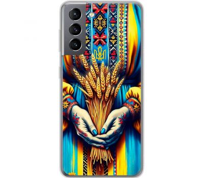 Чохол для Samsung Galaxy S21 (G991) MixCase патріотичні пучок пшениці