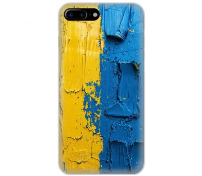Чохол для iPhone 7 Plus / 8 Plus MixCase патріотичні жовто-блакитна фарба