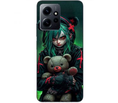 Чохол з аніме для Xiaomi Redmi Note 12 4G Mixcase дівчинка і ведмедик