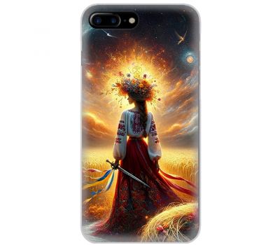 Чохол для iPhone 7 Plus / 8 Plus MixCase патріотичні жінка у вишиванці