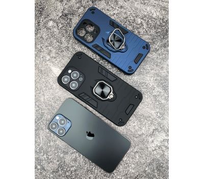 Чохол для Xiaomi Redmi 12C / 11A / Poco C55 Military Armor Ring blue 3458745