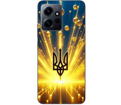 Чохол для Xiaomi Redmi Note 12 4G MixCase патріотичні Тризуб у золоті