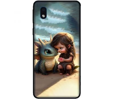 Чохол для Samsung Galaxy A01 Core (A013) MixCase асорті дівчинка і дракончик