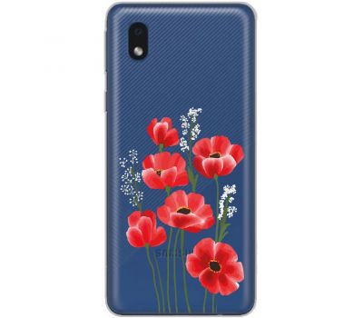 Чохол для Samsung Galaxy A01 Core (A013) Mixcase квіти маки в польових травах