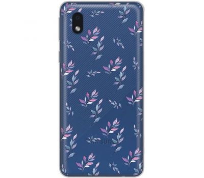 Чохол для Samsung Galaxy A01 Core (A013) Mixcase квіти патерн гілки з градієнтом