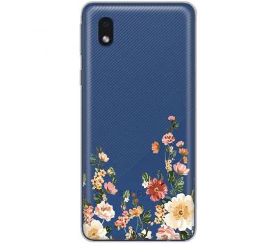 Чохол для Samsung Galaxy A01 Core (A013) Mixcase квіти квіточки