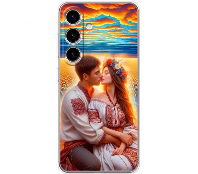 Чохол для Samsung Galaxy S24 MixCase патріотичні поцілунок