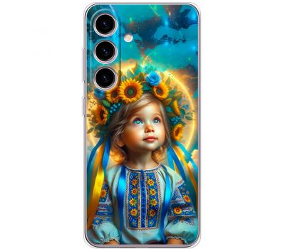 Чохол для Samsung Galaxy S24 MixCase патріотичні маленька україночка