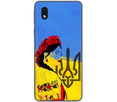 Чохол для Samsung Galaxy A01 Core (A013) MixCase патріотичні українка у вишиванці