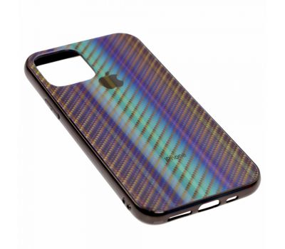 Чохол для iPhone 11 Pro Carbon Gradient Hologram чорний 3458975