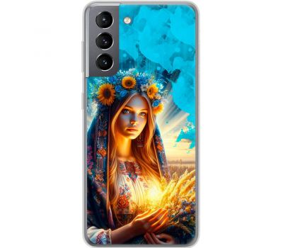 Чохол для Samsung Galaxy S21 (G991) MixCase патріотичні україночка