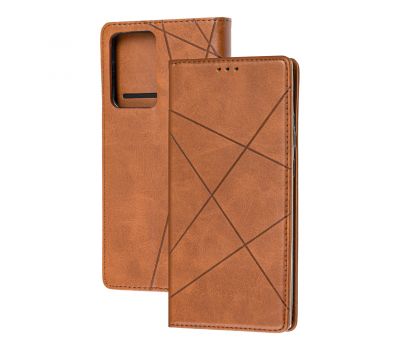 Чохол книжка Business Leather для Samsung Galaxy Note 20 Ultra (N986) коричневий