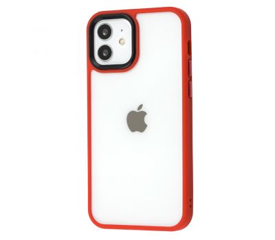 Чохол для iPhone 12/12 Pro Metal Buttons червоний