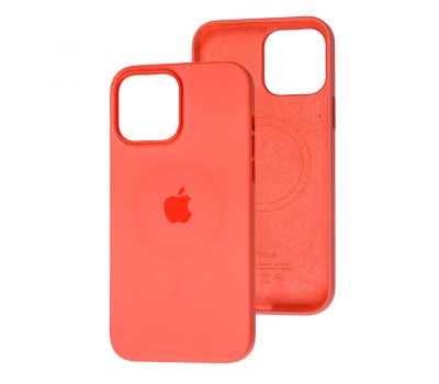 Чохол для iPhone 13 Pro MagSafe Silicone Splash screen pink pomelo