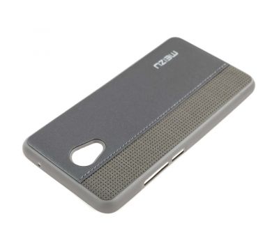 Чохол для Meizu M5 Note Leather + Perfo сірий 346080