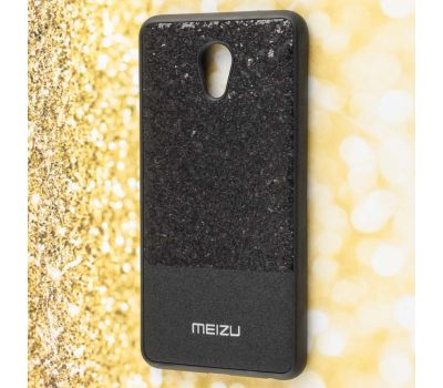 Чохол для Meizu M5 Note Leather + Shining чорний