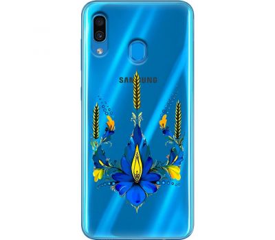 Чохол для Samsung Galaxy A20 / A30 MixCase патріотичні тризуб з квітів