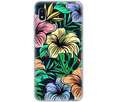 Чохол для Samsung Galaxy A10 (A105) MixCase квіти тропіки