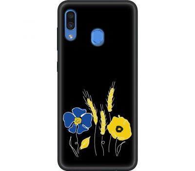 Чохол для Samsung Galaxy A20 / A30 MixCase патріотичні квіти україни