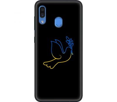 Чохол для Samsung Galaxy A20 / A30 MixCase патріотичні синє-жовтий голуб