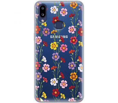 Чохол для Samsung Galaxy A10s (A107) Mixcase квіти патерн квіткових ліан