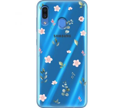 Чохол для Samsung Galaxy A20 / A30 Mixcase квіти патерн квіти гілки евкаліпт