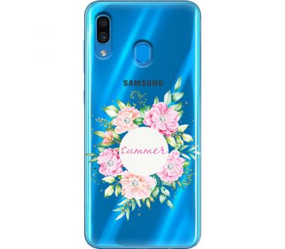 Чохол для Samsung Galaxy A20 / A30 MixCase стрази літні квіти