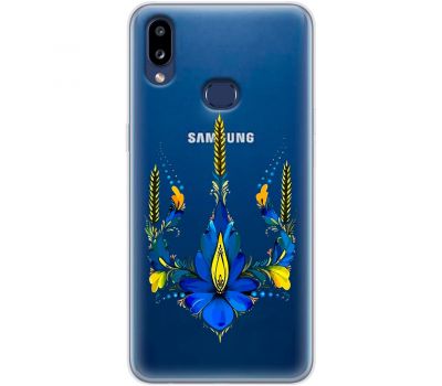 Чохол для Samsung Galaxy A10s (A107) MixCase патріотичні тризуб з квітів