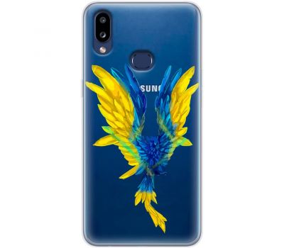 Чохол для Samsung Galaxy A10s (A107) MixCase патріотичні жовто-синій птах