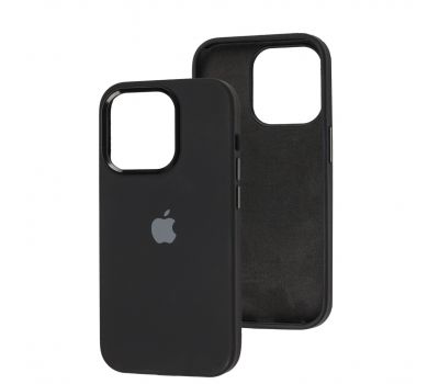 Чохол для iPhone 14 Pro New silicone Metal Buttons black