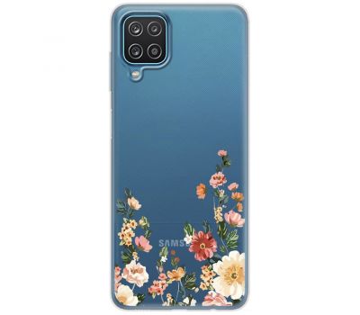 Чохол для Samsung Galaxy A12 / M12 Mixcase квіти квіточки