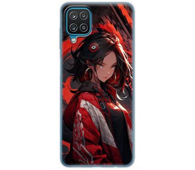 Чохол з аніме для Samsung Galaxy A12 / M12 Mixcase дівчина в червоному