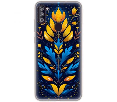 Чохол для Samsung Galaxy A11 / M11 MixCase патріотичні жовто-блакитний орнамент