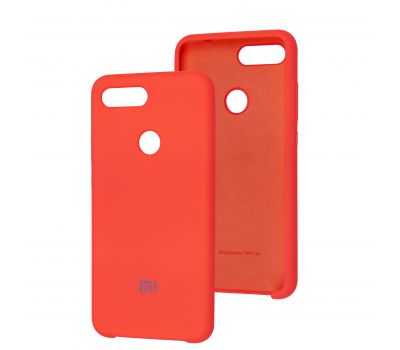 Чохол для Xiaomi Mi 8 Lite Silky Soft Touch "яскраво-рожевий"