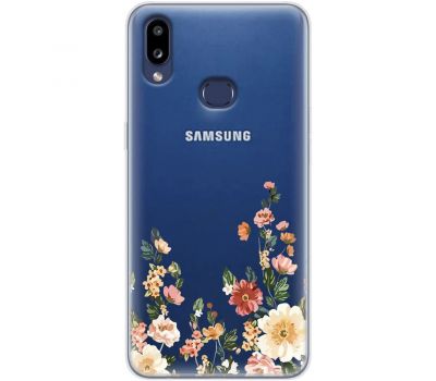Чохол для Samsung Galaxy A10s (A107) Mixcase квіти квіточки