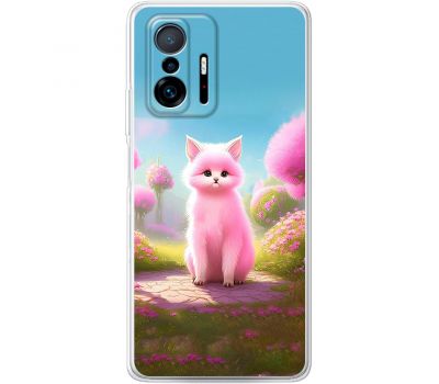 Чохол для Xiaomi 11T / 11T Pro MixCase весна рожева кішечка