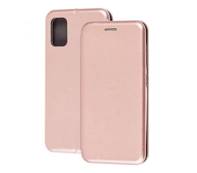 Чохол книжка Premium для Samsung Galaxy A41 (A415) рожево-золотистий