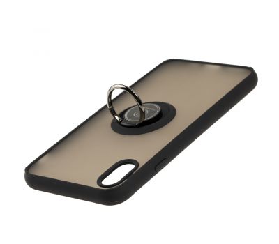 Чохол для iPhone Xs Max LikGus Edging Ring чорний 3462414