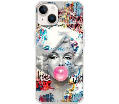 Чохол для iPhone 15 MixCase графіті Мерилін Монро