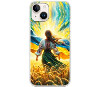 Чохол для iPhone 14 MixCase патріотичні дівчина в полі