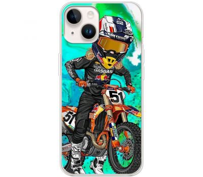 Чохол для iPhone 13 MixCase асорті мультяшний мотогонщик