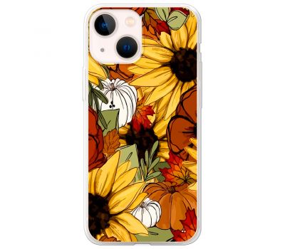 Чохол для iPhone 14 MixCase осінь гарбузи і соняшники