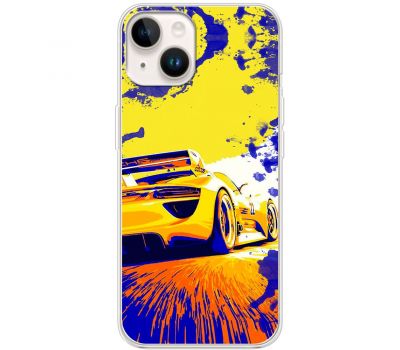 Чохол для iPhone 13 MixCase машини жовта car дрифт