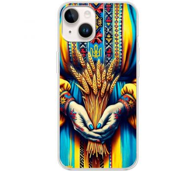 Чохол для iPhone 14 MixCase патріотичні пучок пшениці