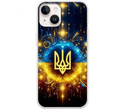 Чохол для iPhone 14 MixCase патріотичні Тризуб у колі