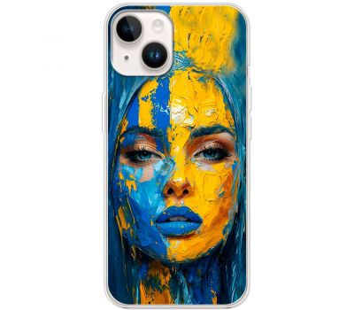 Чохол для iPhone 14 MixCase патріотичні обличчя олією