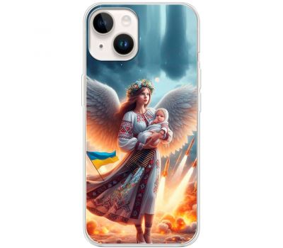 Чохол для iPhone 15 MixCase патріотичні Ангел з немовлям