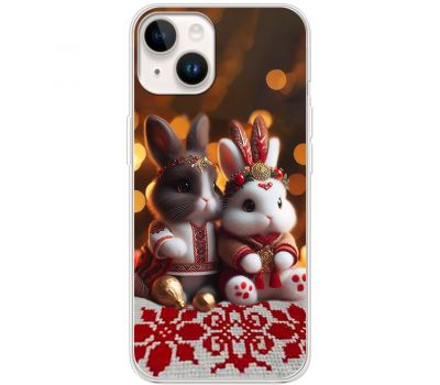 Чохол з аніме для iPhone 15 Mixcase rabbits